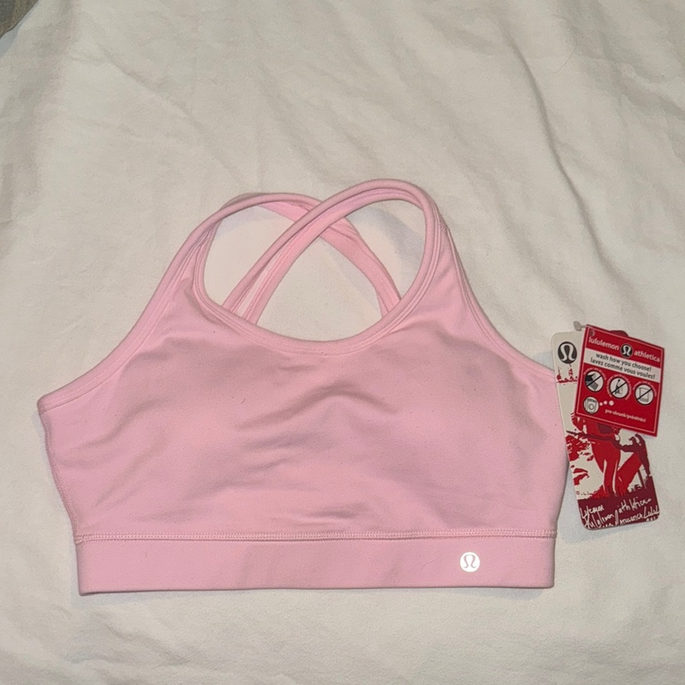Lululemon Pink Sports Bra w/cups